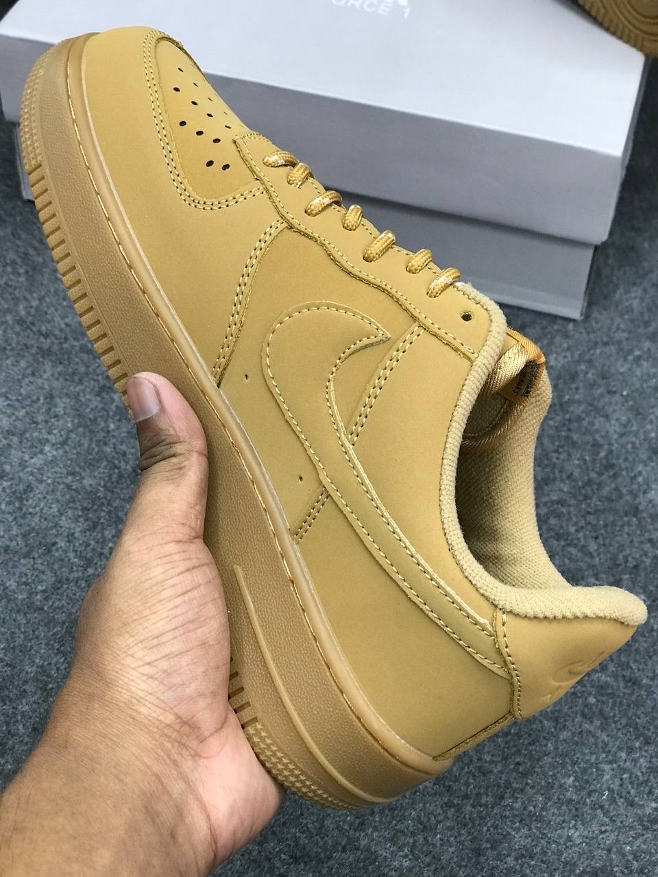 Nike Air Force 1 '07 WB: "Flax/Gum Light Brown" (1:1) thumbnail 2