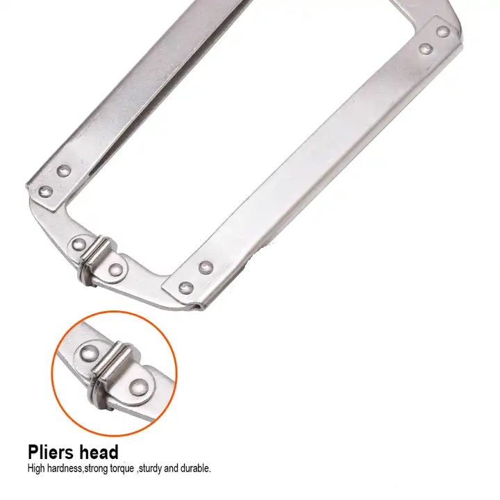HARDEN 560648 18" Grip Locking Pliers (C-Clamp), Lock Grip Ring Plier Tool, C Clamp, C Locking Ring Hose Clamp, Vice Grip Pliers, Locking Pliers, Quick Release C-Clamp Straight Jaw Locking Pliers; Model: 560648_img_2