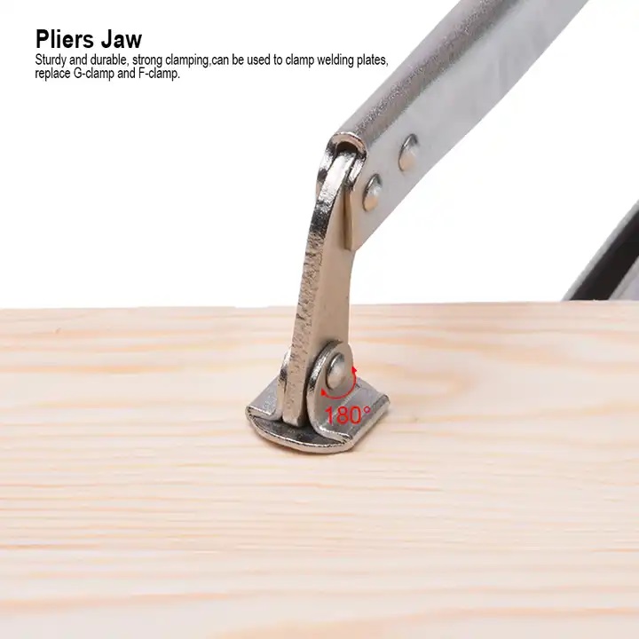 HARDEN 560648 18" Grip Locking Pliers (C-Clamp), Lock Grip Ring Plier Tool, C Clamp, C Locking Ring Hose Clamp, Vice Grip Pliers, Locking Pliers, Quick Release C-Clamp Straight Jaw Locking Pliers; Model: 560648_img_4