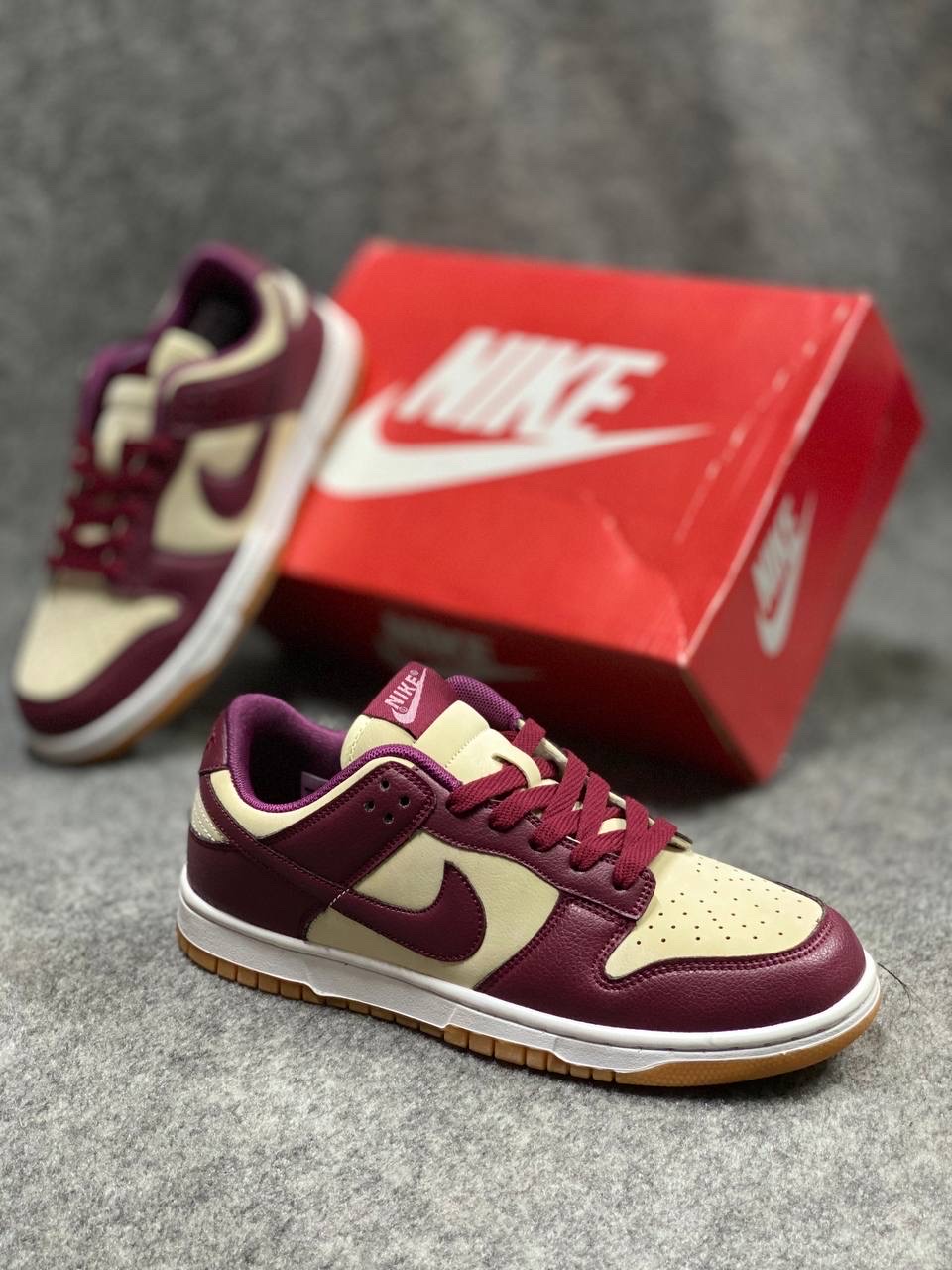 Nike Dunk Low Retro Premium "Valentine's Day" : "Pale Ivory/Medium Soft Pink-Night Maroon" (1:1)