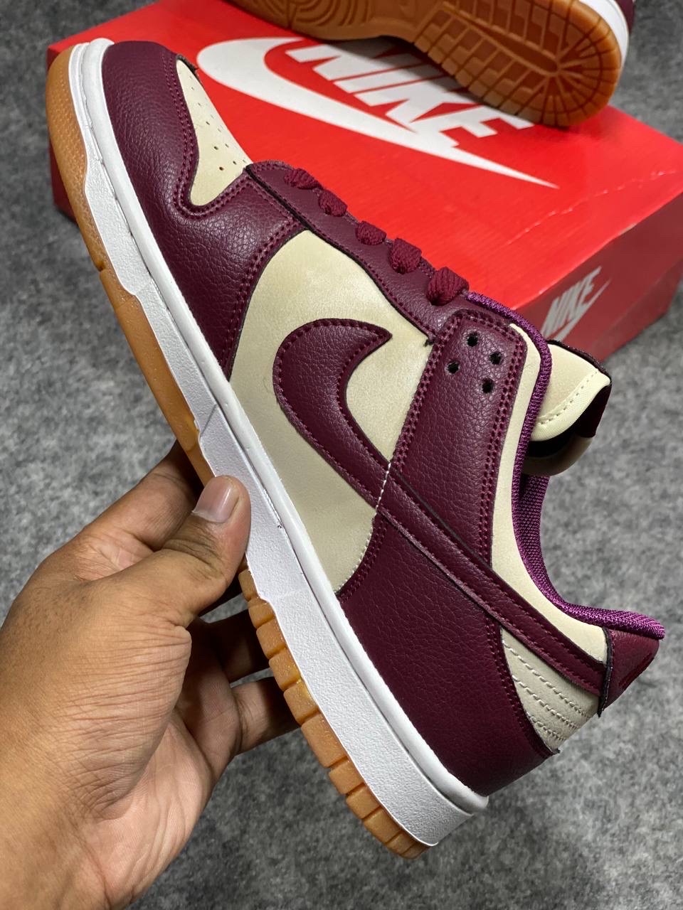 Nike Dunk Low Retro Premium "Valentine's Day" : "Pale Ivory/Medium Soft Pink-Night Maroon" (1:1) thumbnail 3