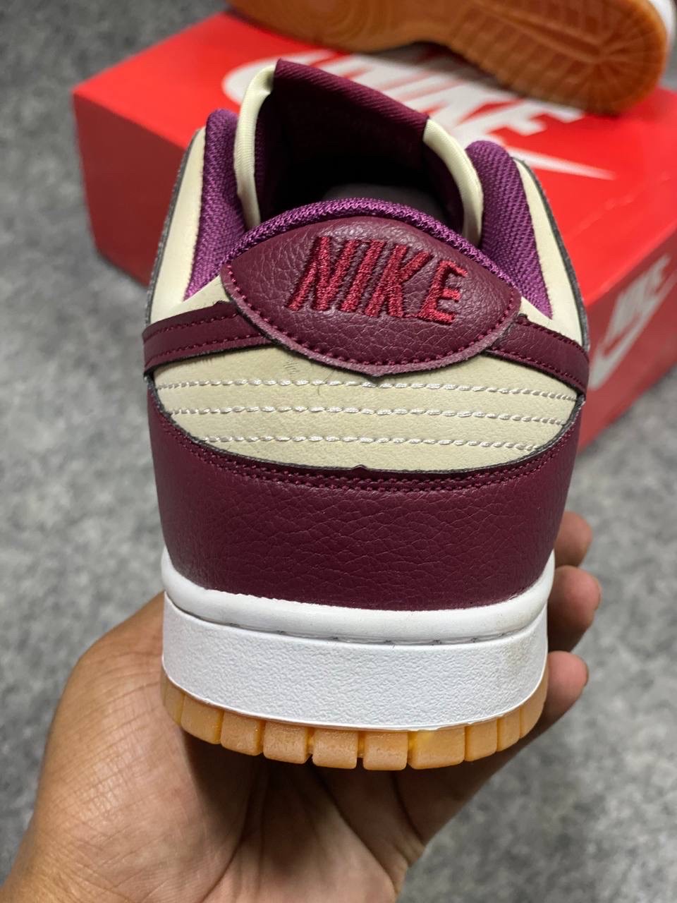 Nike Dunk Low Retro Premium "Valentine's Day" : "Pale Ivory/Medium Soft Pink-Night Maroon" (1:1) thumbnail 4