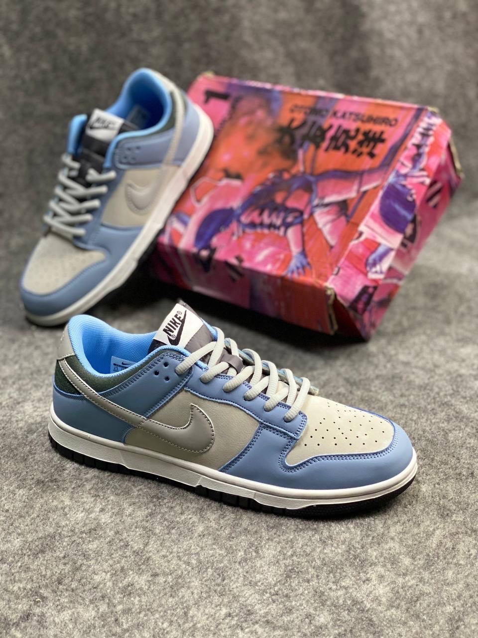 Nike Dunk Low: "light blue and grey" (1:1)