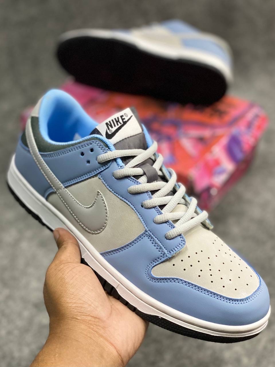 Nike Dunk Low: "light blue and grey" (1:1) thumbnail 2