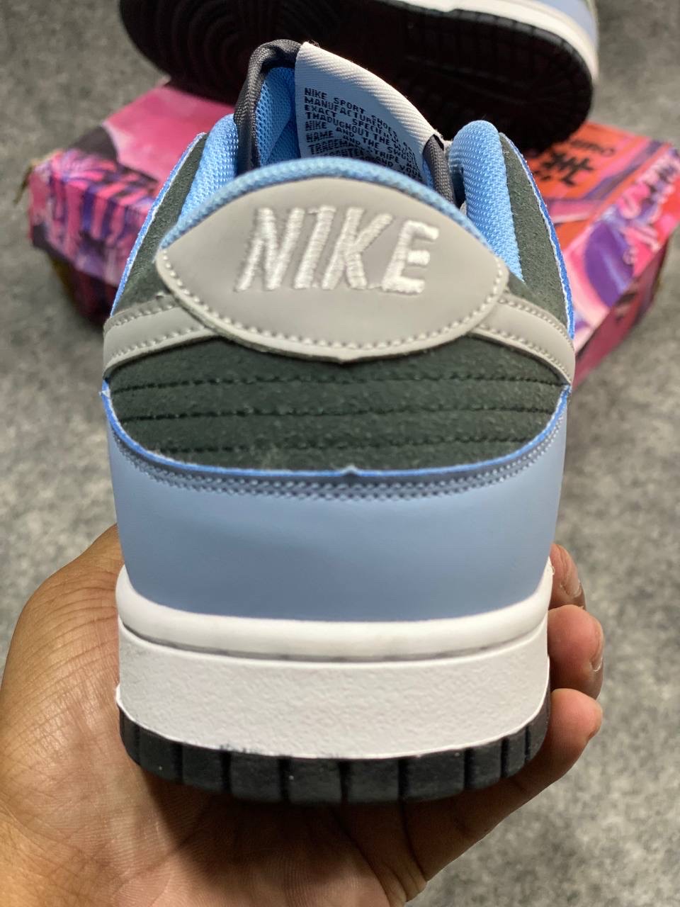 Nike Dunk Low: "light blue and grey" (1:1) thumbnail 4