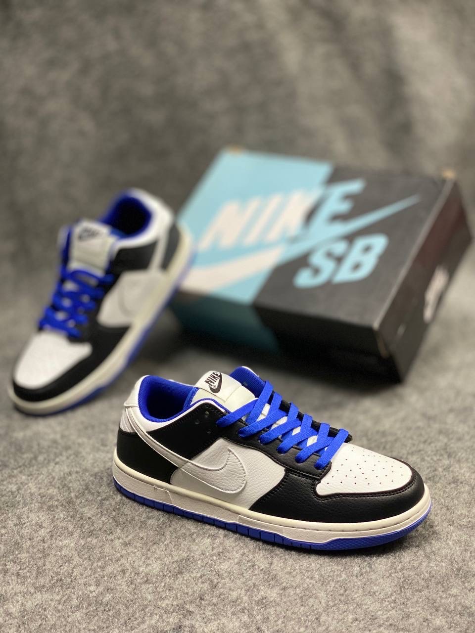 Nike Dunk Low Retro "White Black Game Royal" (1:1)