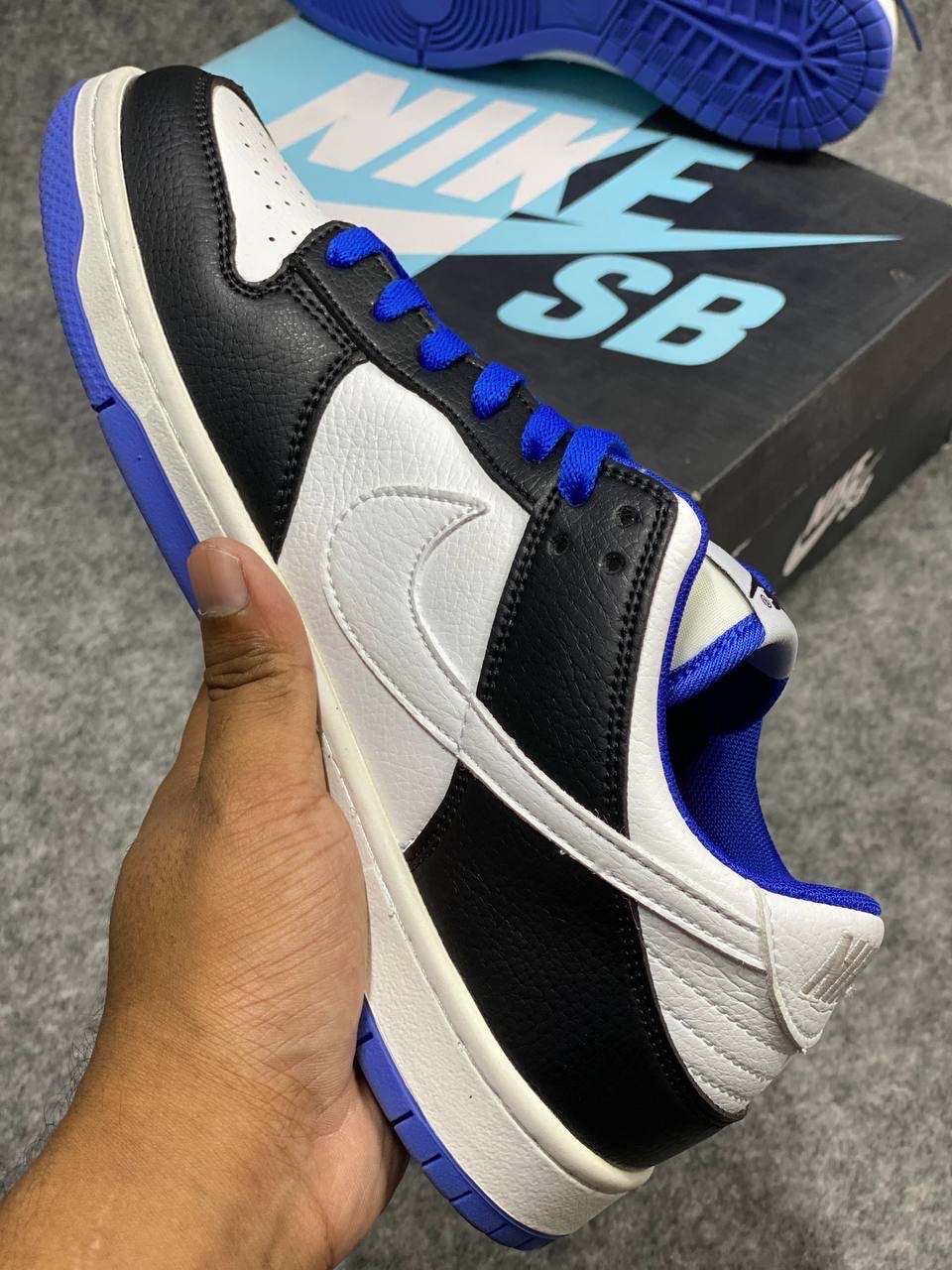 Nike Dunk Low Retro "White Black Game Royal" (1:1) thumbnail 3