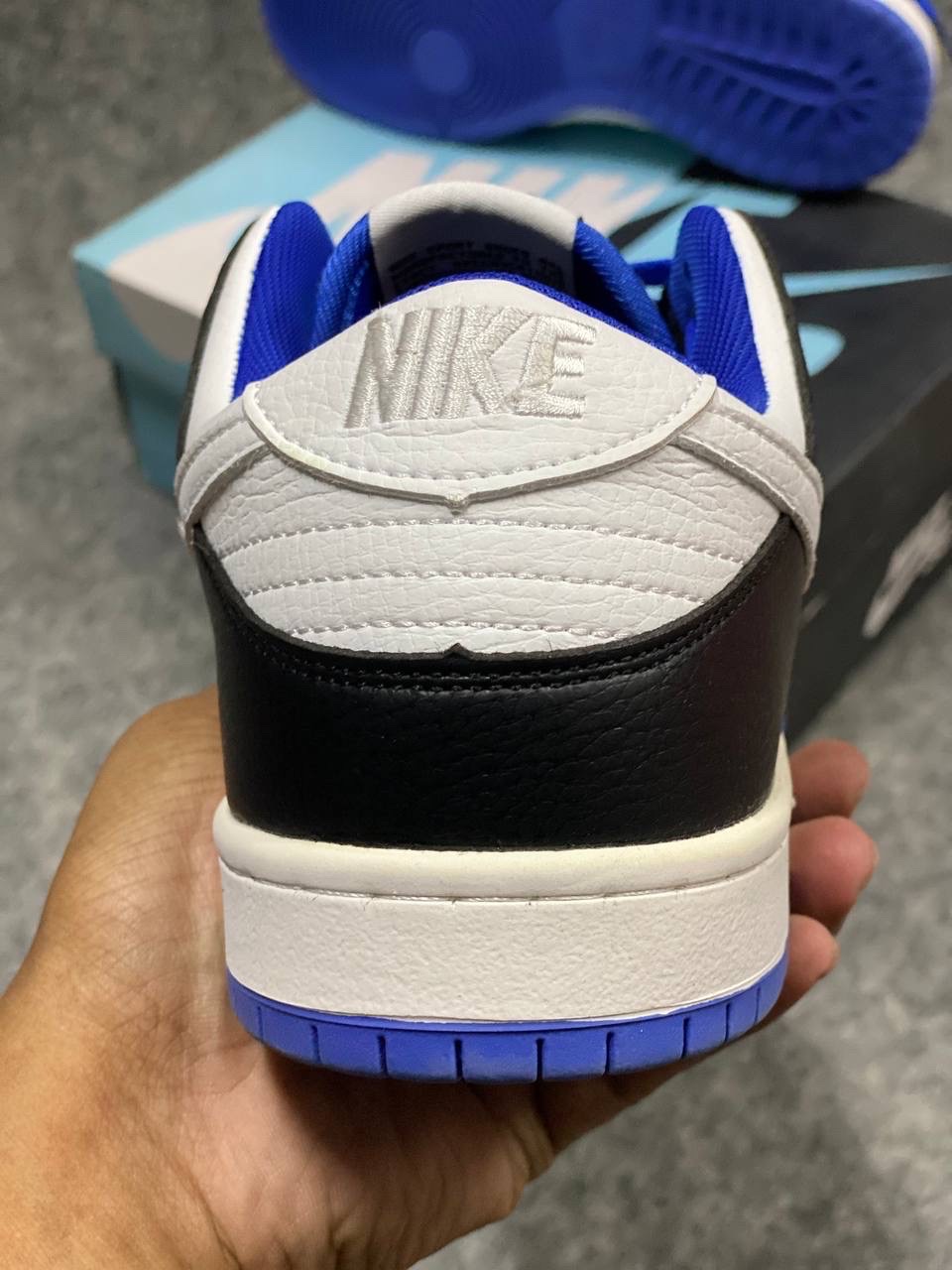 Nike Dunk Low Retro "White Black Game Royal" (1:1) thumbnail 4