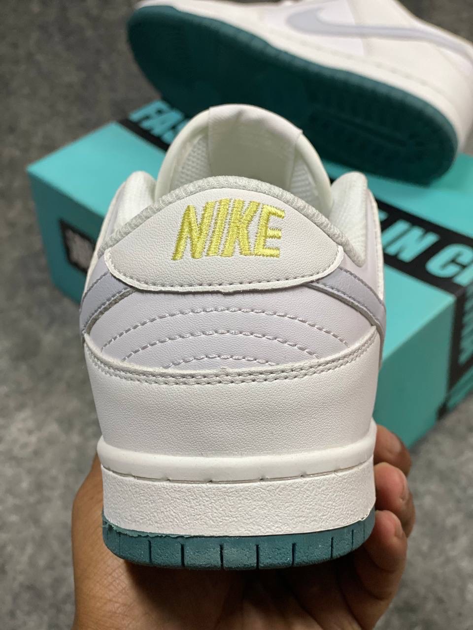 Nike Dunk Low GS 'White Grey Teal' (1:1) thumbnail 4