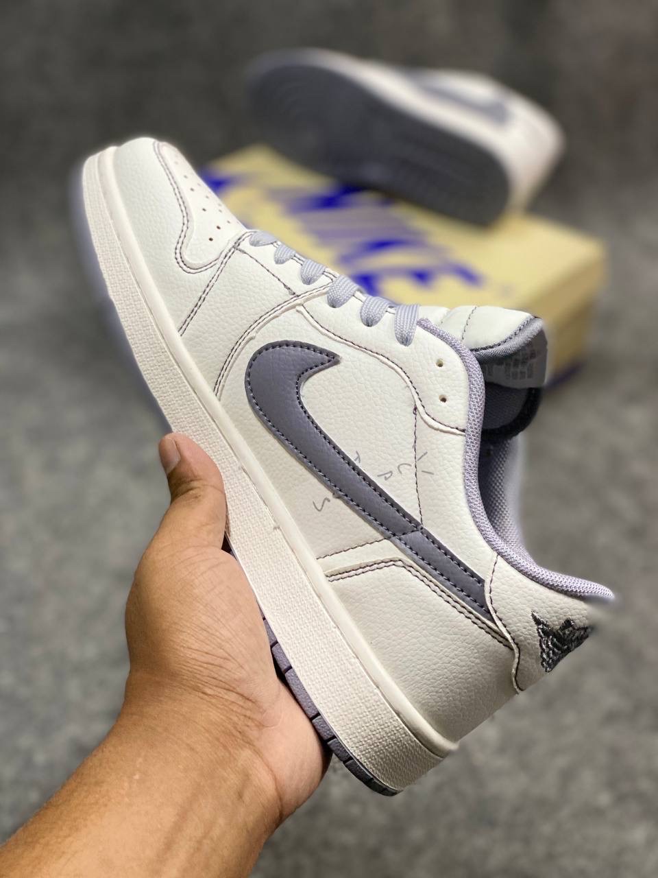 Nike X Travis Scott x Stussy "White & Grey Trav Logo" (1:1) thumbnail 3