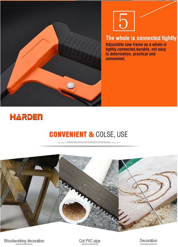 HARDEN 610705 12” Professional Hacksaw Frame | Aluminium D-Type Handle | Model: 610705_img_6
