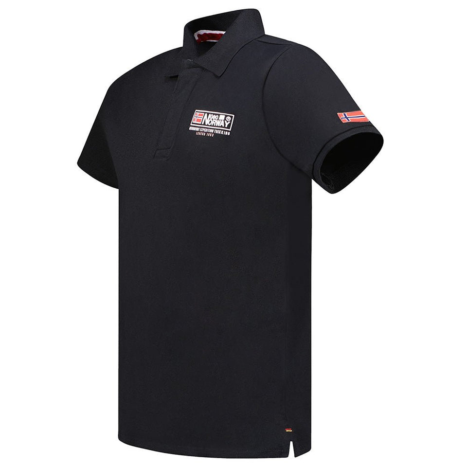 Men - Polo Short Sleeve 100% Cotton BLACK_img_2