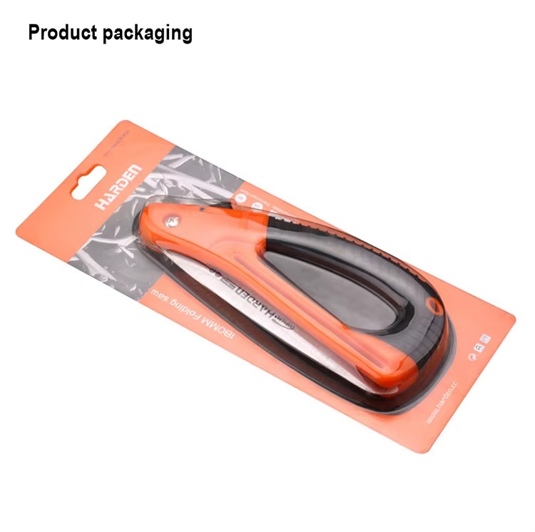 HARDEN 631301 7" Foldable Saw, Soft TPR Handle, High quality fold small hand pruning saw, portable woodworking tree cutting wood for cutting trees; 631301_img_1