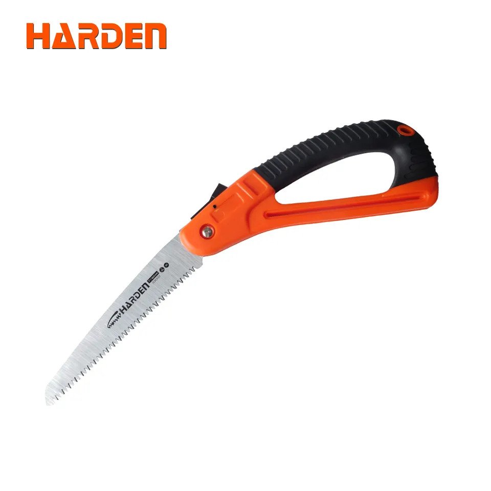 HARDEN 631302 7" Folding Saw D-Type Handle, High quality fold small hand pruning saw, portable woodworking tree cutting wood for cutting trees, hand saw; 631302