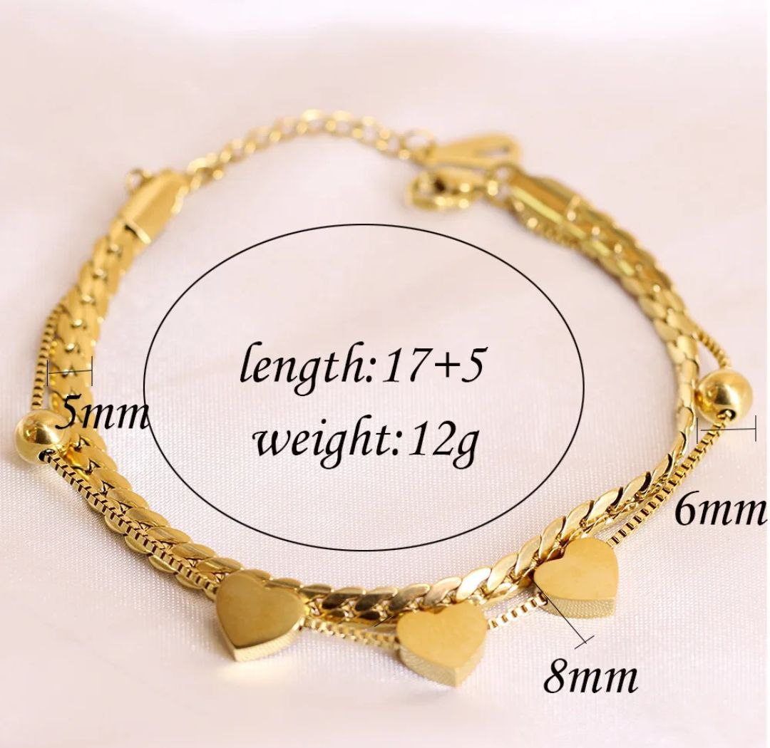 3 love 2 ball Titanium Steel Bracelet BR31Materials : Titanium Steel Color Guarantee🌸_img_2