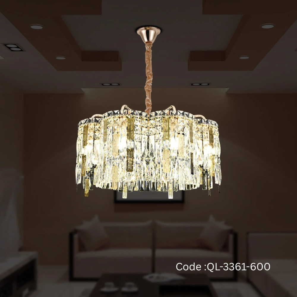 Qulik Luxury Modern Crystal Chandelier 3 color LED Ceiling Light (QL-3361-600)_img_0