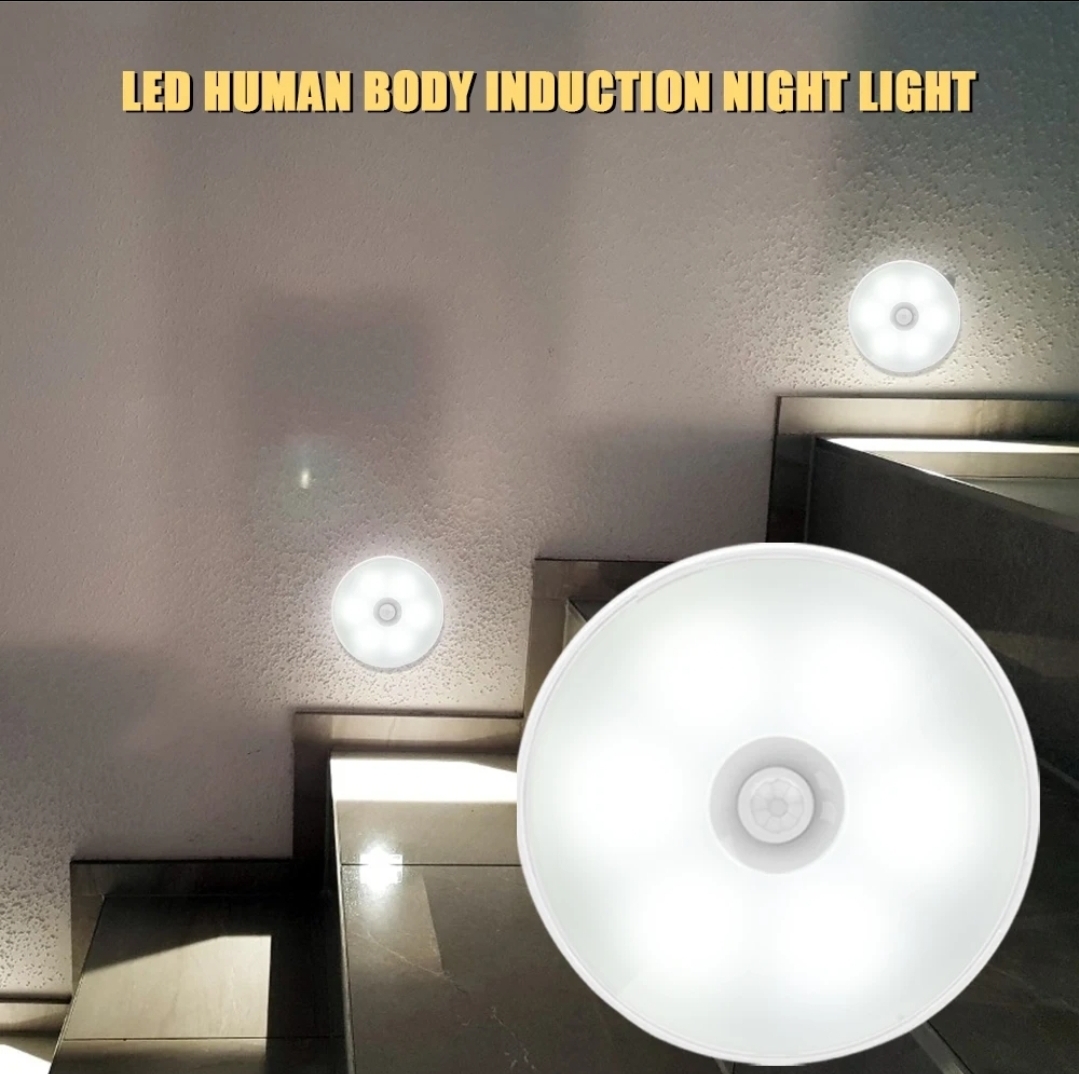 Smart PIR Motion Sensor LED Night Light Rechargeable
