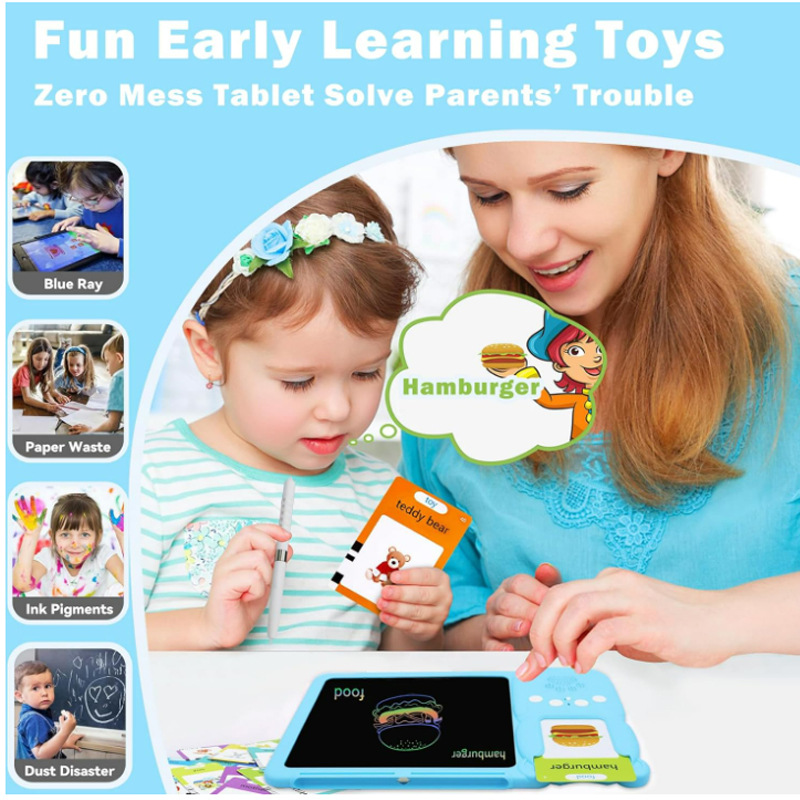 Kids 3 in 1 (Reading, Writing & Drawing) Rechargeable Educational Tablet for yours BABY smile