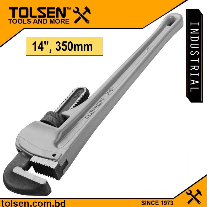 TOLSEN Lightweight Industrial Solid Aluminum Pipe Wrench ( 10" | 12" | 14" | 18" | 24" | 36" | 48" )_img_3