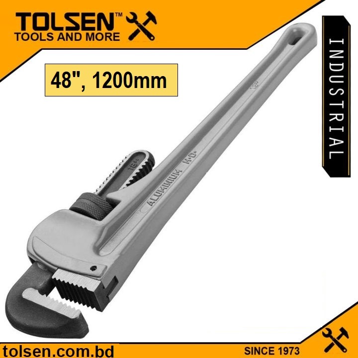 TOLSEN Lightweight Industrial Solid Aluminum Pipe Wrench ( 10" | 12" | 14" | 18" | 24" | 36" | 48" )_img_7