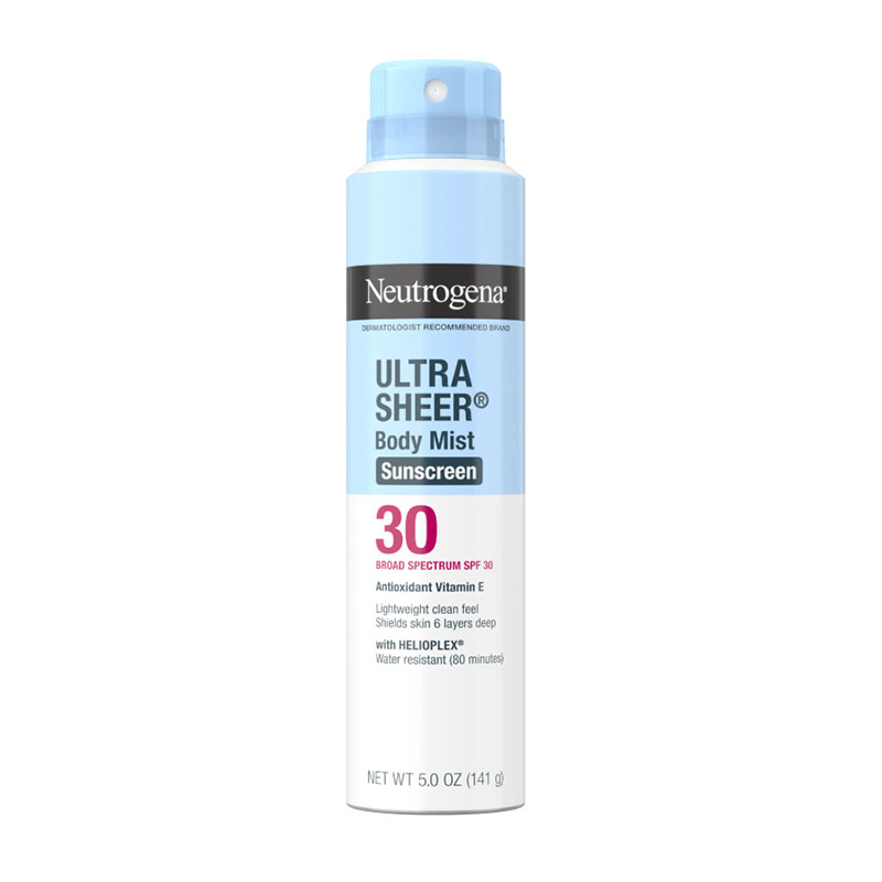 Neutrogena Ultra Sheer Body Mist Sunscreen Spray Broad Spectrum SPF 30 – 141g