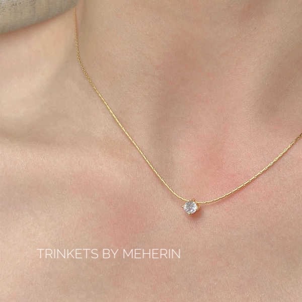 Solitare pendant silver_img_1