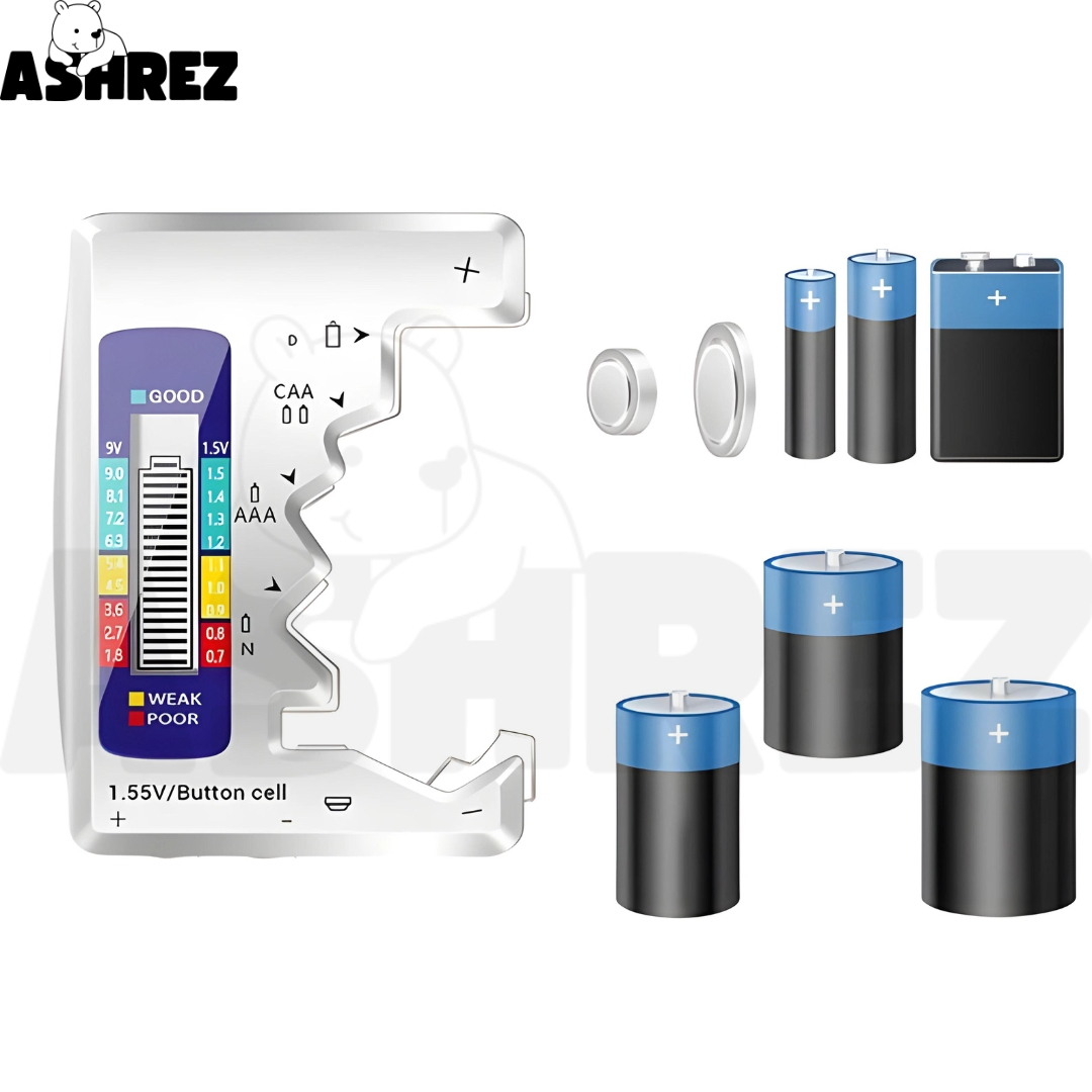 LCD Digital Battery Tester - AA/AAA/9V/1.5V Button Cell Capacity Checker_img_4