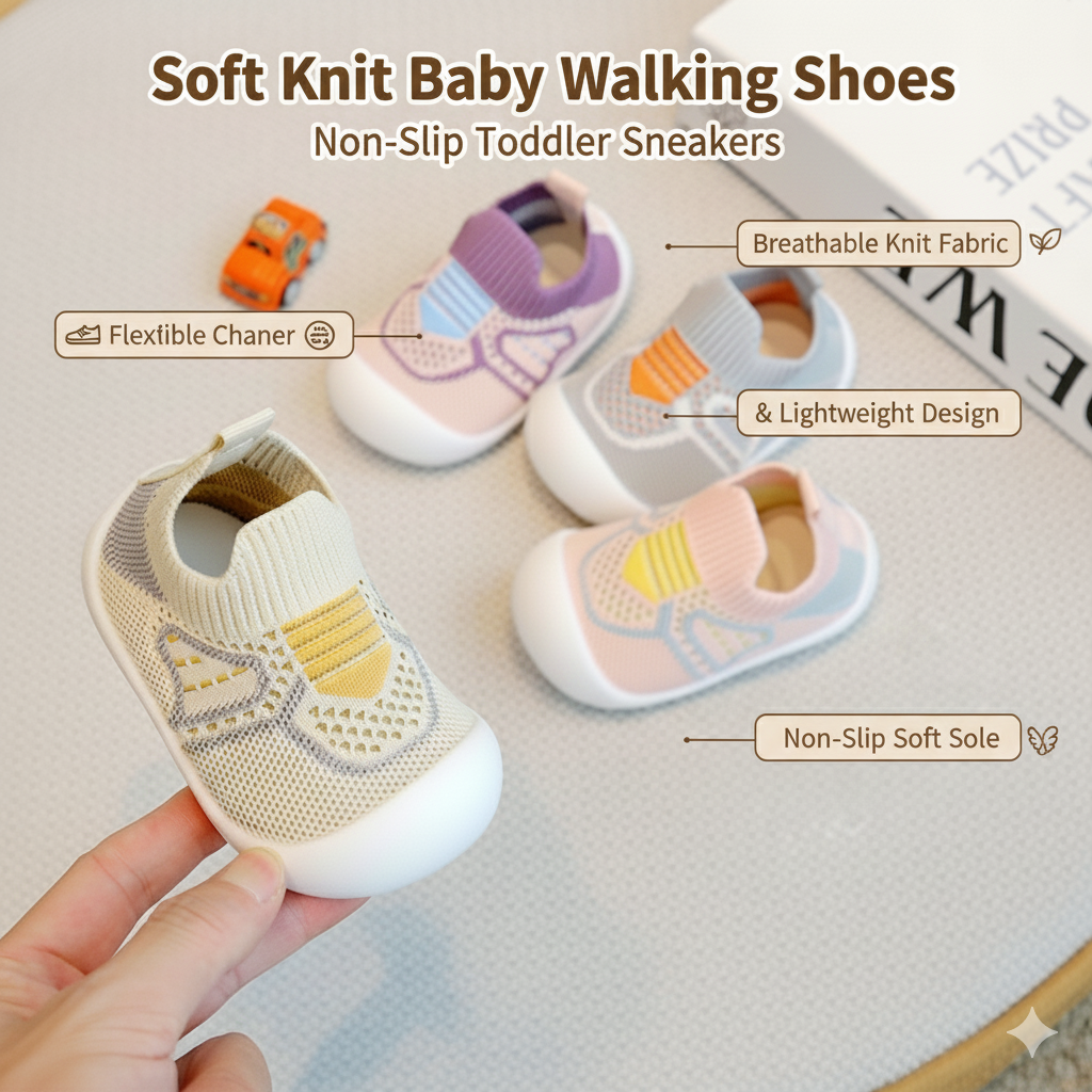 Baby Soft Knit Anti Slip Walking Sneakers (6 months to 3.5 years)_img_1