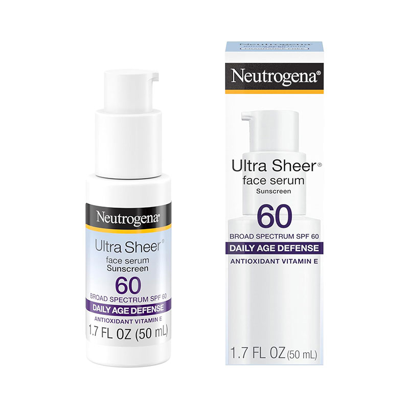 Neutrogena Ultra Sheer Moisturizing Face Serum Vitamin E & SPF 60 (50ml)