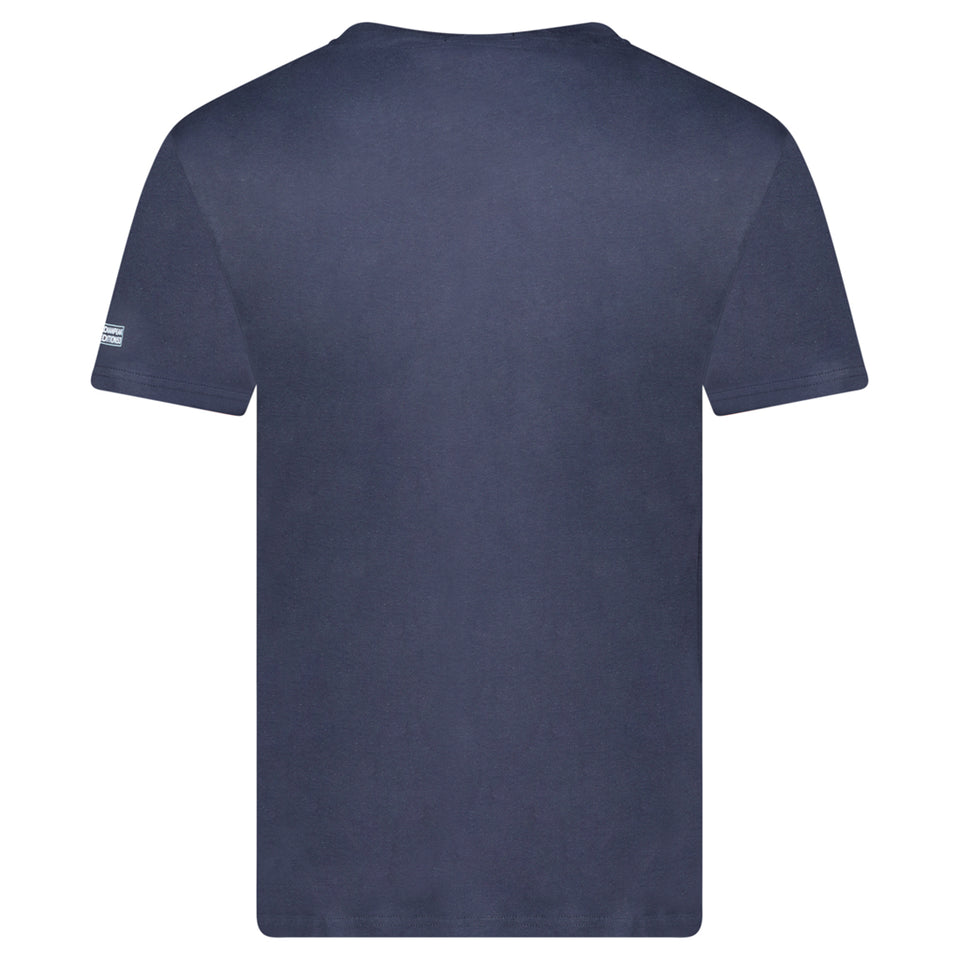 Canadian Peak JVICKEAK Homme - T-Shirt Col Rond avec Impressions et Drapeau Marine_img_1