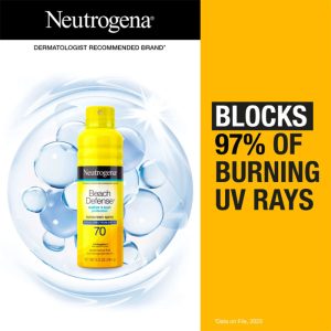 Neutrogena Beach Defense Water + Sun Protection Sunscreen Spray Broad Spectrum SPF 70 – 184g_img_1