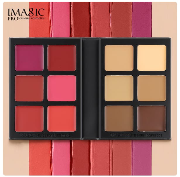 IMAGIC 12 Colors Contour & Blush Palette