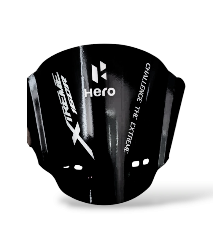 Premium Black Metalic Visor For Hero Xtream 160R_img_0