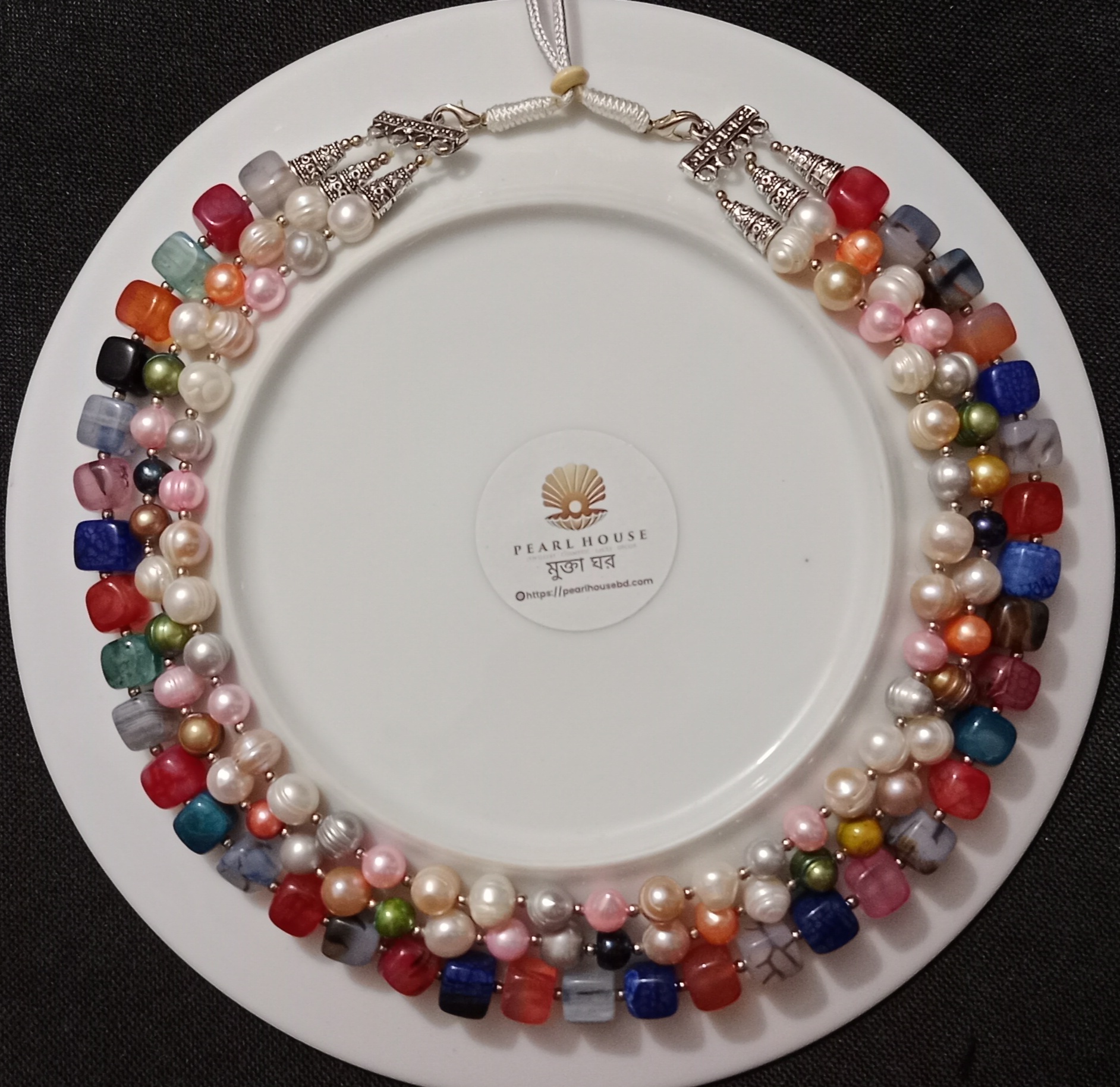 Pearl & Stone combination Neckpiece_img_2