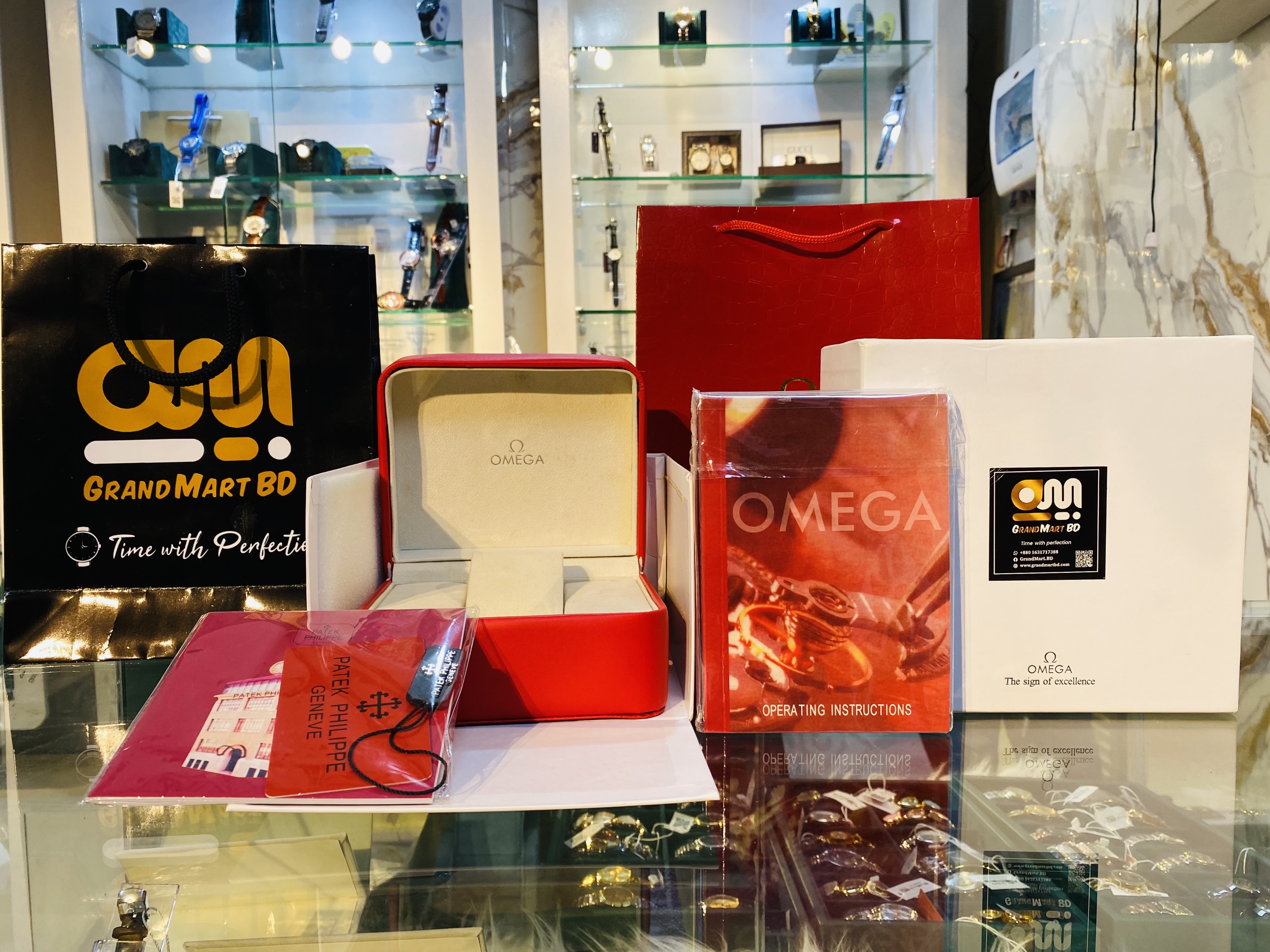 OMEGA BRAND BOX BRAND BAG
