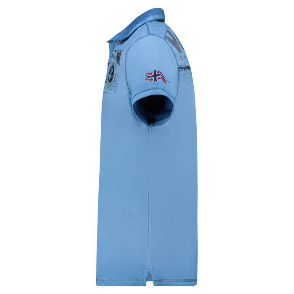 Men - Polo Short Sleeve 100% Cotton Blue_img_3
