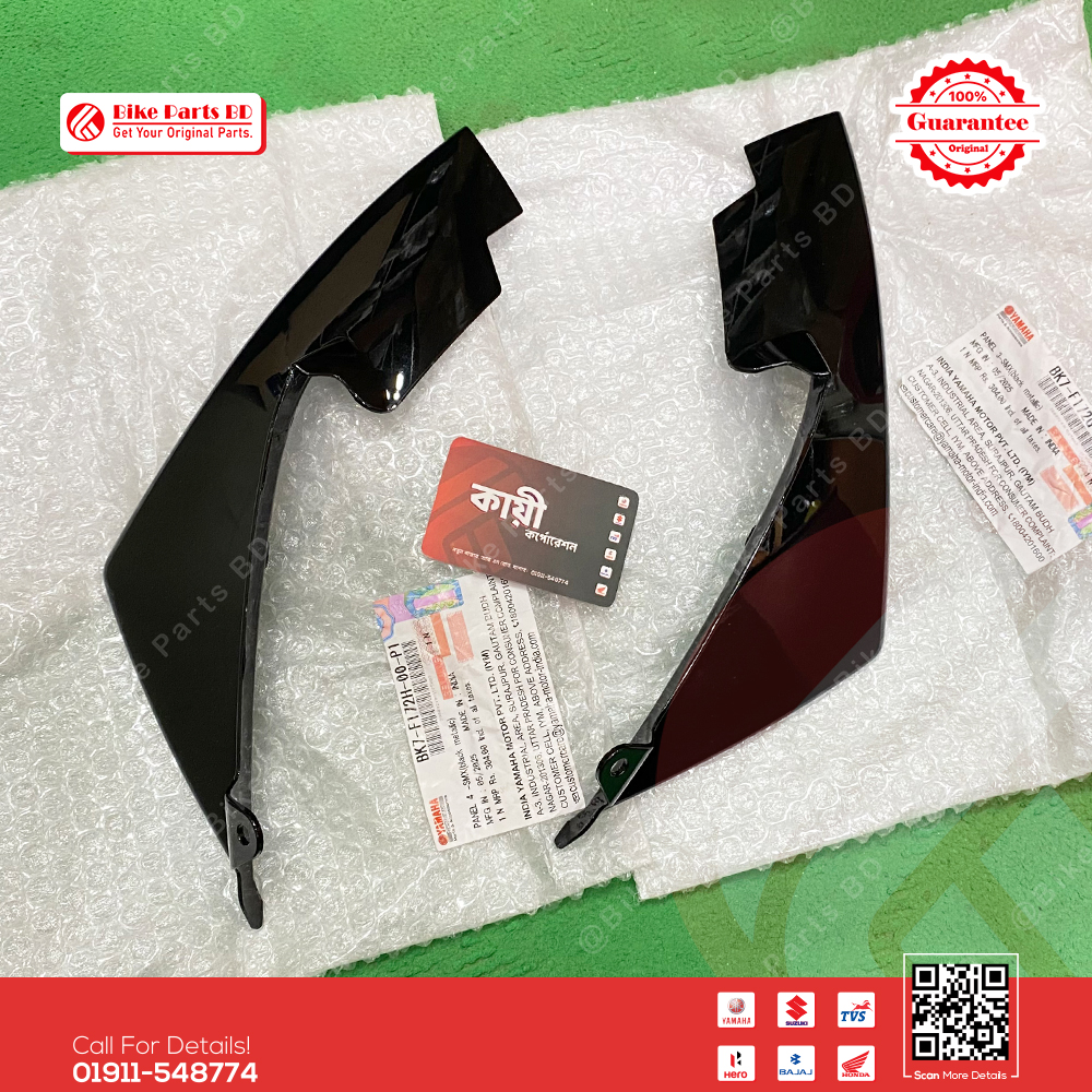 3/4 Part (Glossy Black) for Yamaha R15 V3 bike.