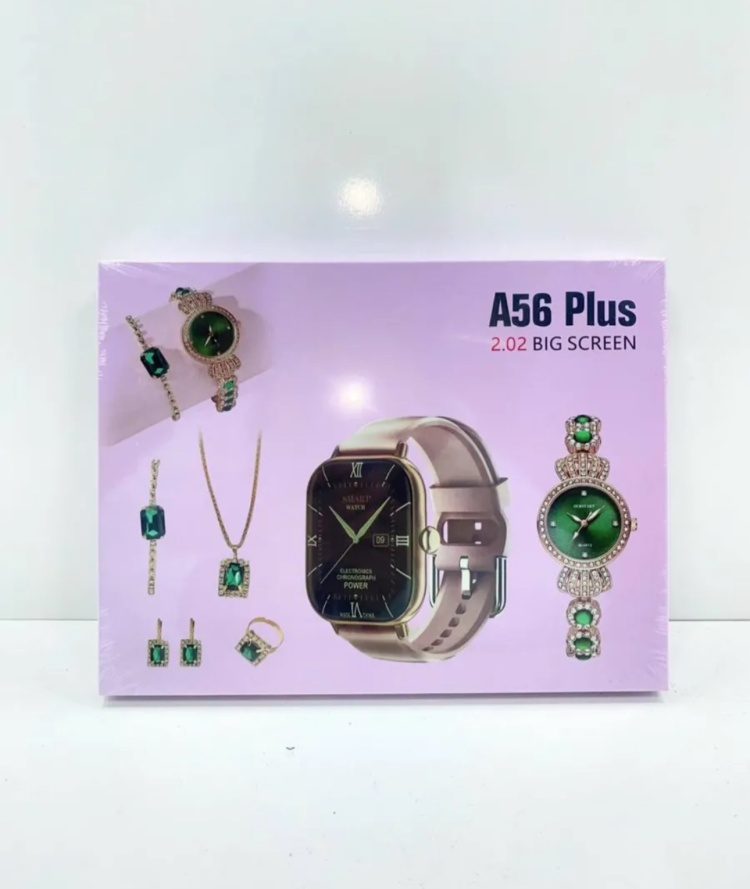 A56 Plus Smartwatch Combo Set 💝
