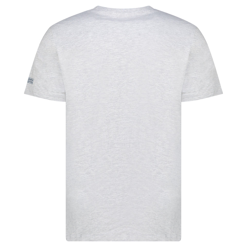 Canadian Peak JVICKEAK Homme - T-Shirt Col Rond avec Impressions et Drapeau Gris Clair_img_3