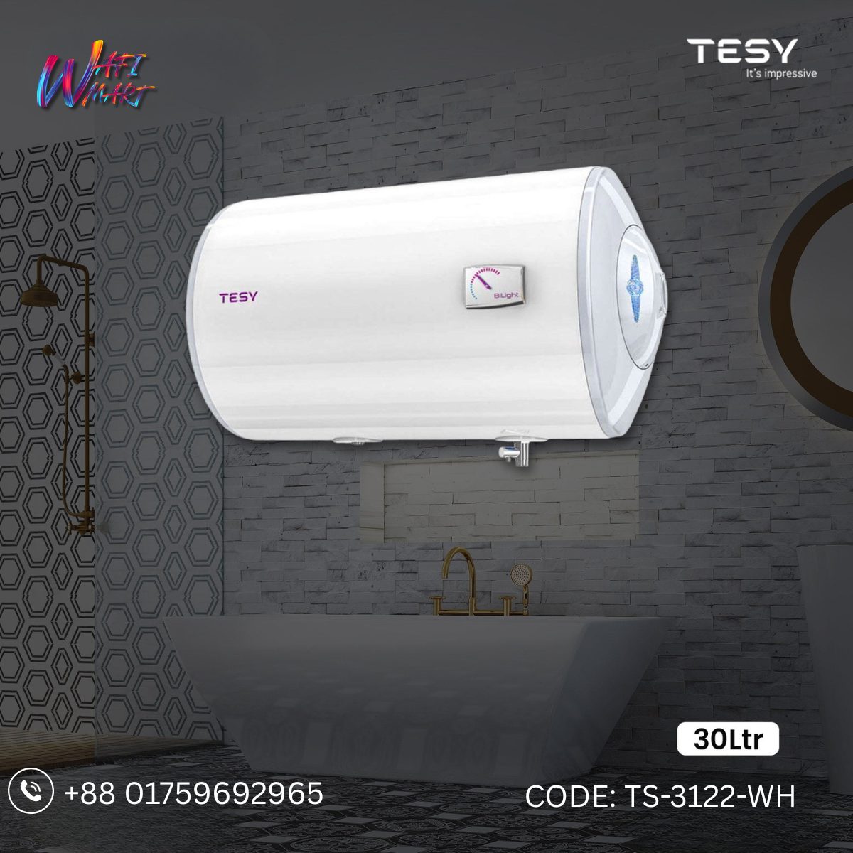 Tesy Belite 30Ltr Water Heater(White) TS-3122-WH_img_0