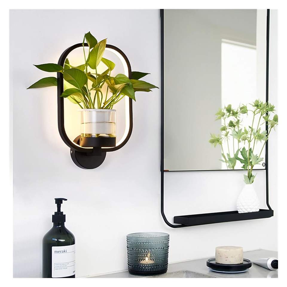 Modern Nordic Creative LED Indoor Round Hydroponic Plant Growth Table Lamp for Home Living Room_img_2