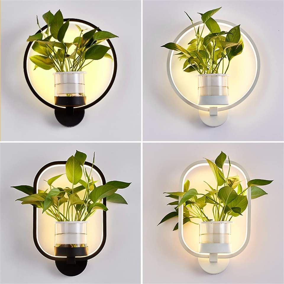 Modern Nordic Creative LED Indoor Round Hydroponic Plant Growth Table Lamp for Home Living Room_img_4