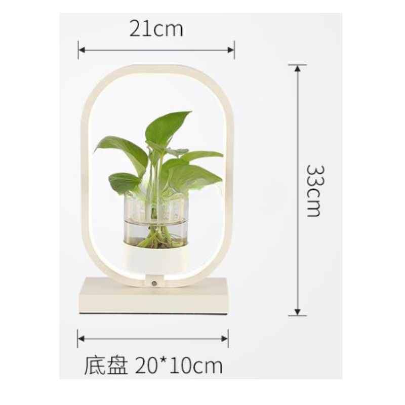 Modern Nordic Creative LED Indoor Round Hydroponic Plant Growth Table Lamp for Home Living Room_img_6