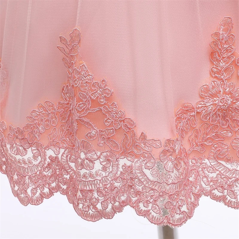 Baby Girls Princess Lace Bow Party Dress with Headband (0 to 4 years)_img_17