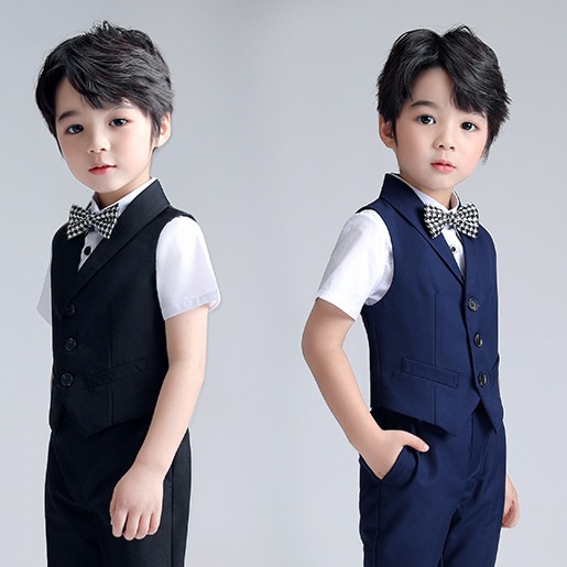 Kids Boys Summer Formal Party Dress 4pcs Set (1 to 5 Years)_img_1
