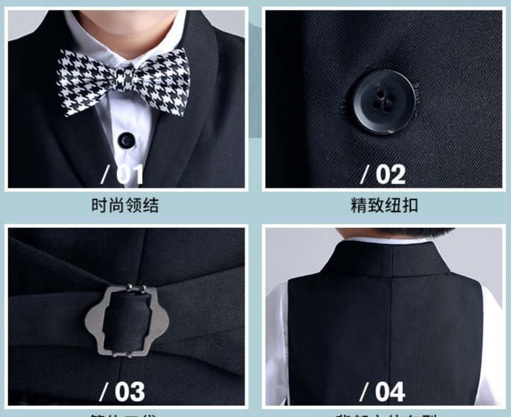 Kids Boys Summer Formal Party Dress 4pcs Set (1 to 5 Years)_img_7