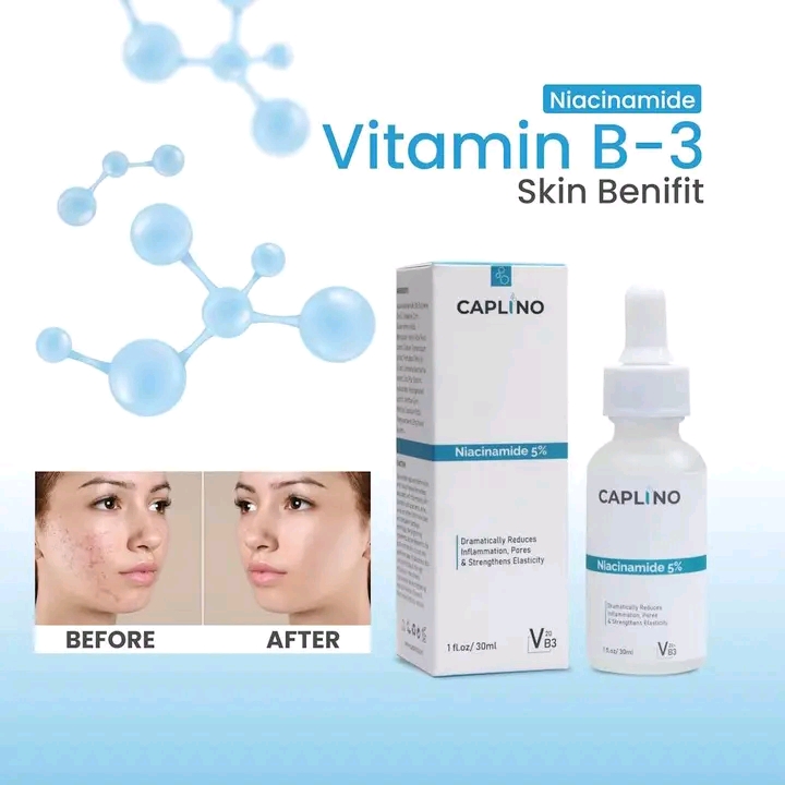 Caplino Niacinamide Serum 5% Vitamin B3 20% & Zinc PCA – 30ml 💧