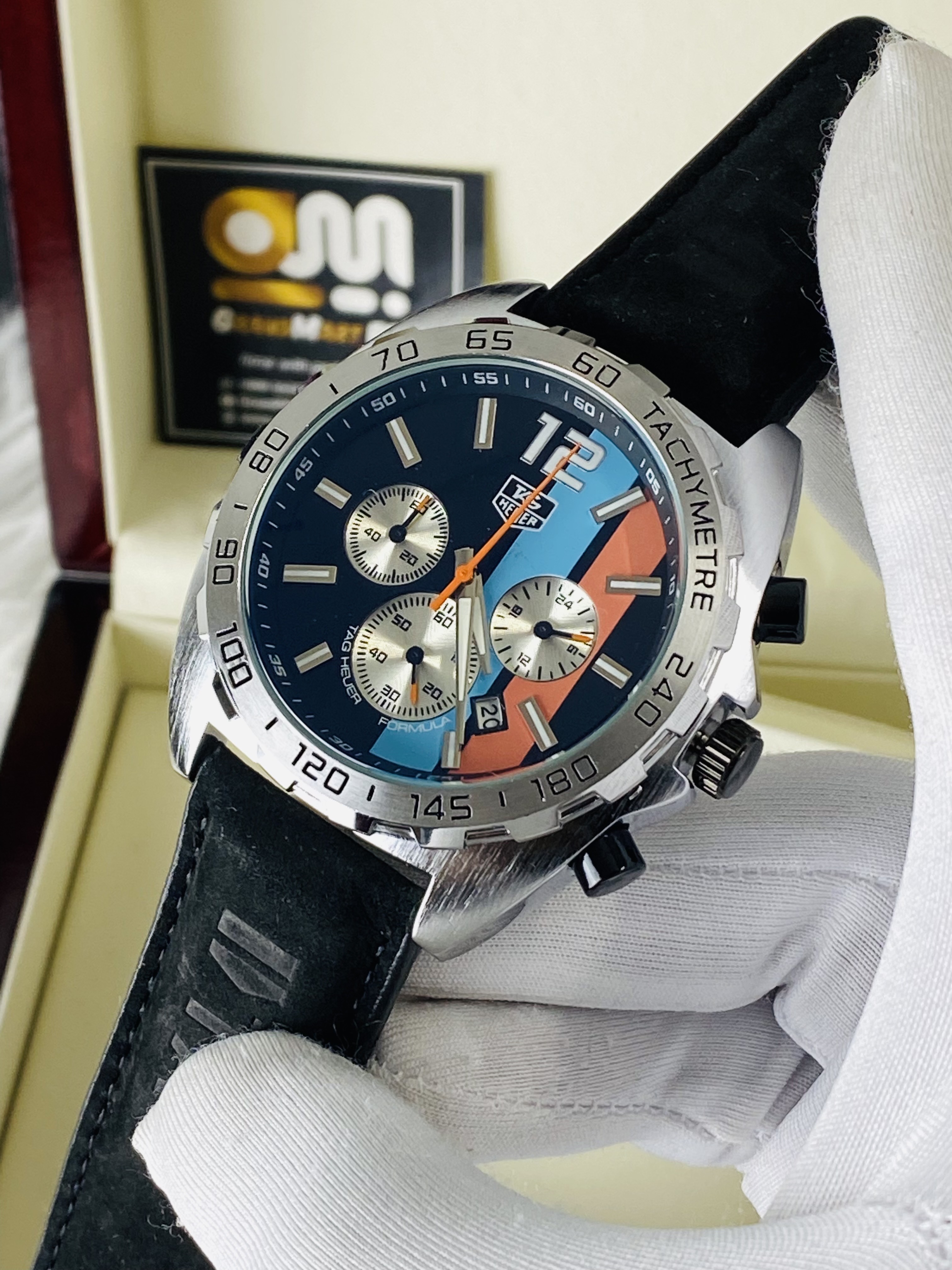 This is a TAG Heuer Formula 1 Chronograph  Black strap