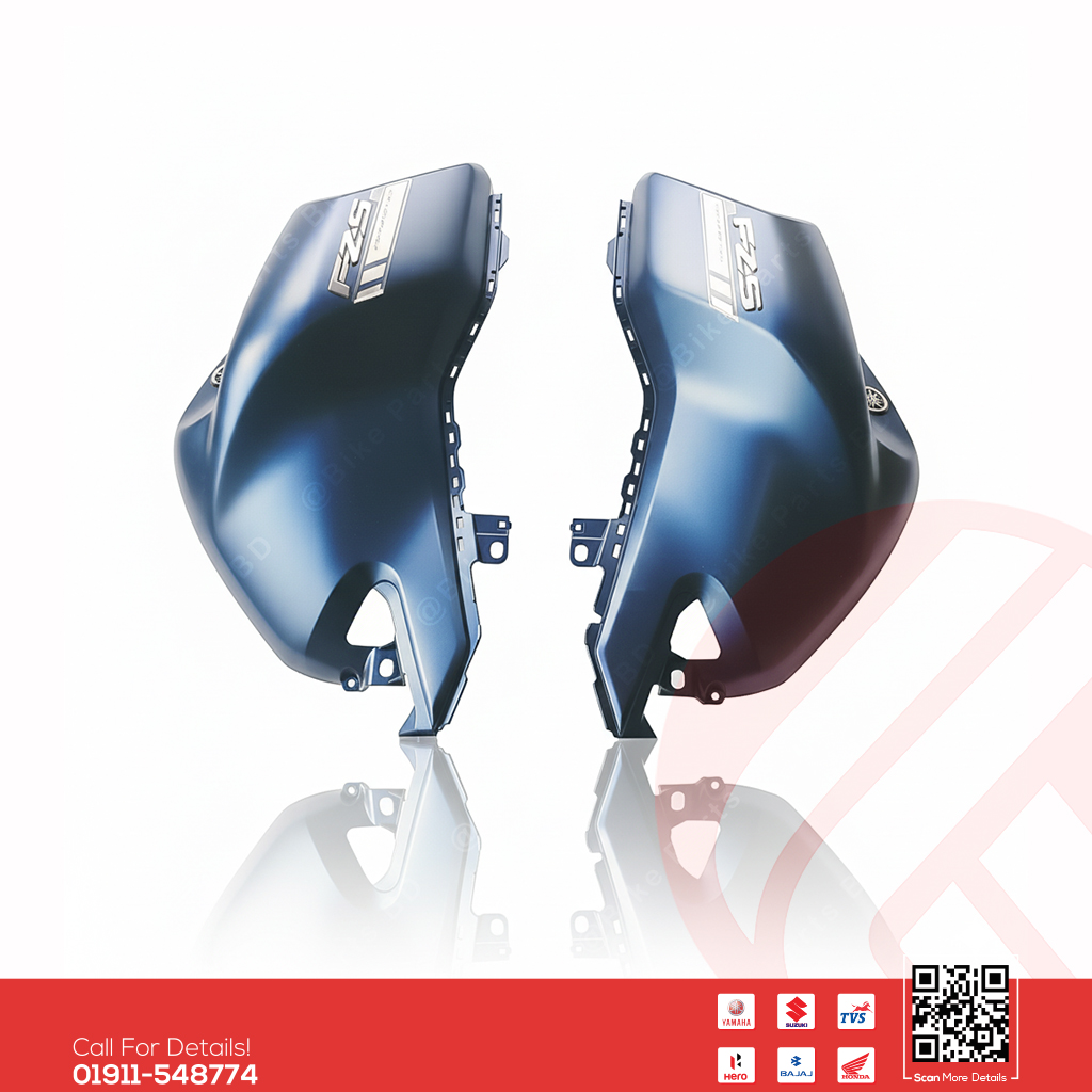 Tanky box (3D-Mat Blue) for Yamaha FZS V3 bike.