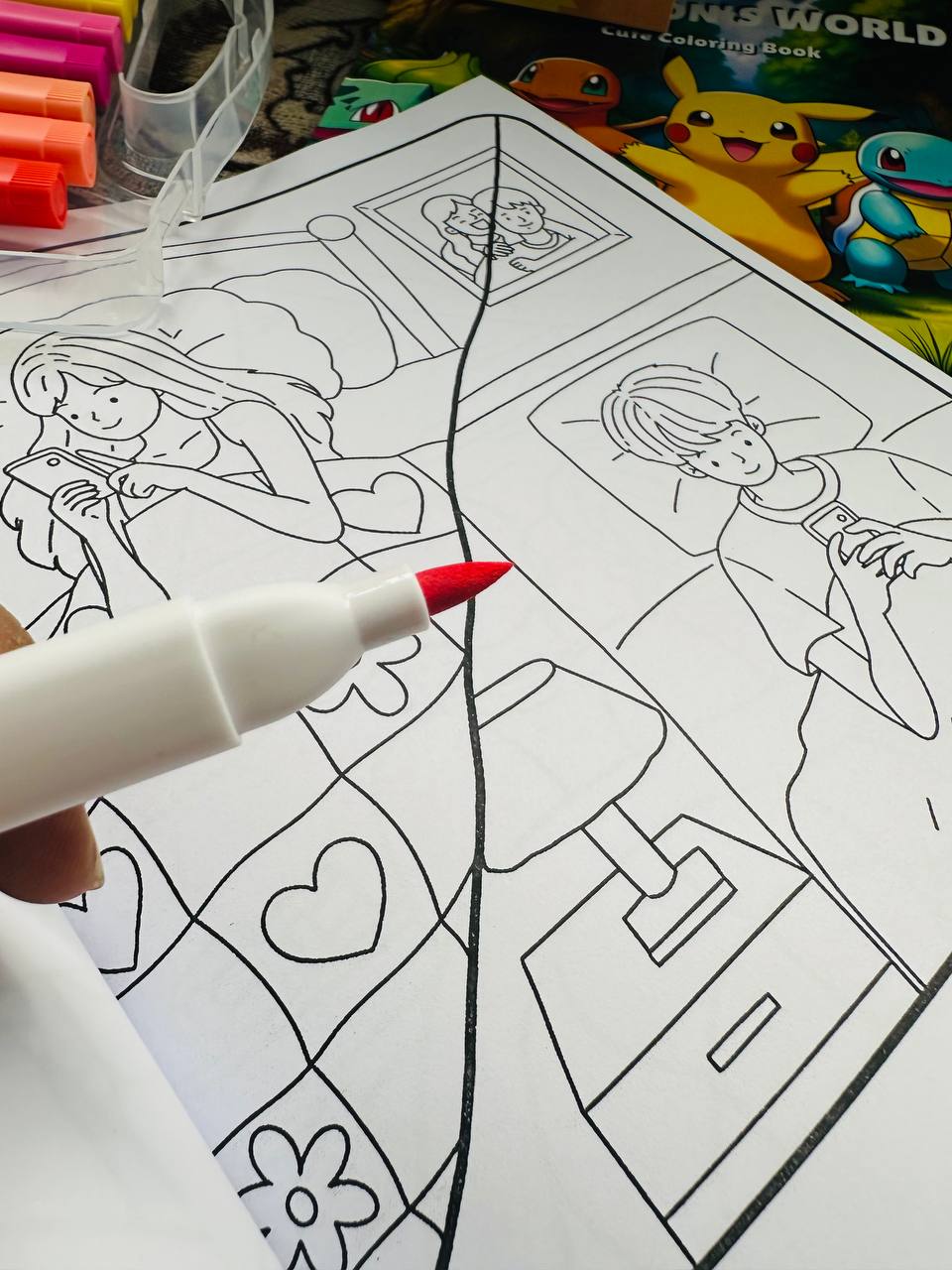 12 Acrylic Brush Pen + One Book Combo_img_2